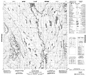 NTS 50k map for Frances Lake, Yukon