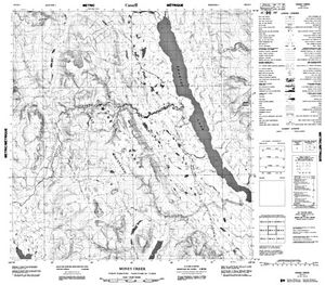 NTS 50k map for Frances Lake, Yukon