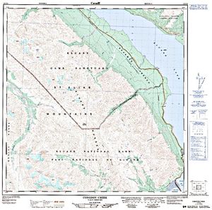 NTS 50k map for Kluane Lake, Yukon