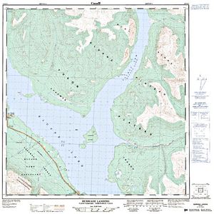 NTS 50k map for Kluane Lake, Yukon