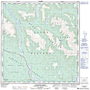 NTS 50k map for Kluane Lake, Yukon