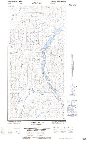 NTS 50k map for Aishihik Lake, Yukon