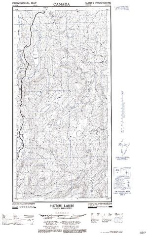 NTS 50k map for Aishihik Lake, Yukon