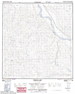 NTS 50k map for Yukon River, Yukon