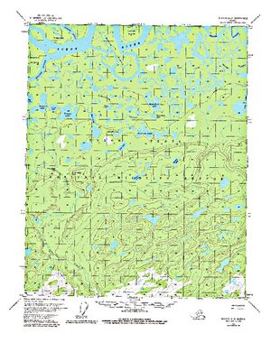 Topographic map for Yukon River, Yukon