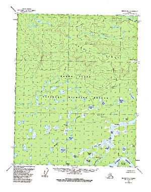 Topographic map for Yukon River, Yukon