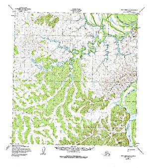 Topographic map for Yukon River, Yukon