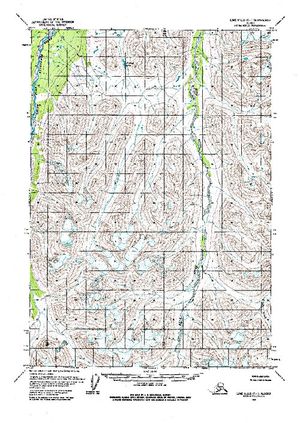 Topographic map for Jimmy Lake, Alaska