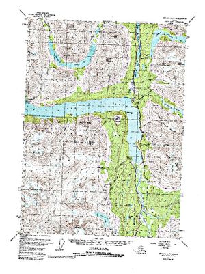 Topographic map for Kenai Lake, Alaska