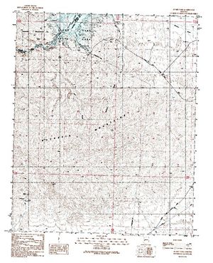 Topographic map for Alamo Lake, Arizona
