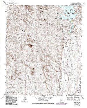 Topographic map for Lake Pleasant, Arizona