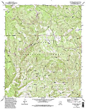 Topographic map for East Verde River, Arizona