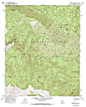 Topographic map for East Verde River, Arizona