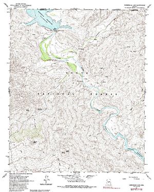 Topographic map for Bartlett Reservoir, Arizona