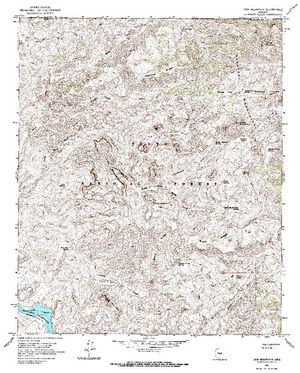 Topographic map for Bartlett Reservoir, Arizona