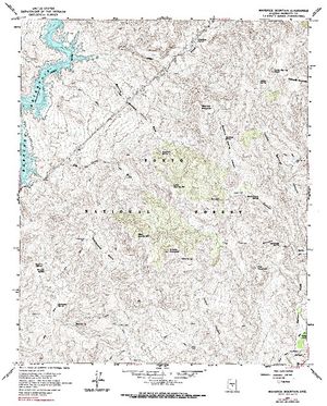 Topographic map for Bartlett Reservoir, Arizona