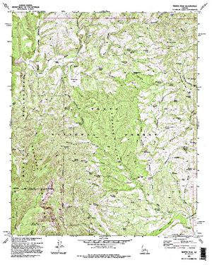 Topographic map for East Verde River, Arizona