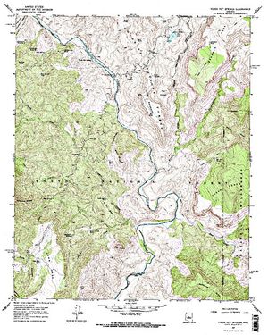 Topographic map for East Verde River, Arizona