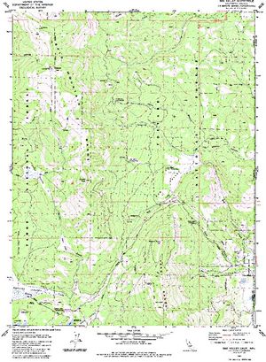 Topographic map for Stampede Reservoir, California