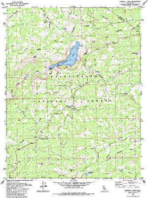 Topographic map for Herring Creek Reservoir, California