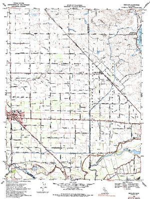 Topographic map for Woodward 66 Dam, California
