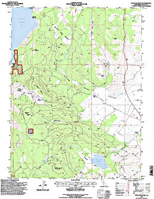 Topographic map for Eagle Lake, California