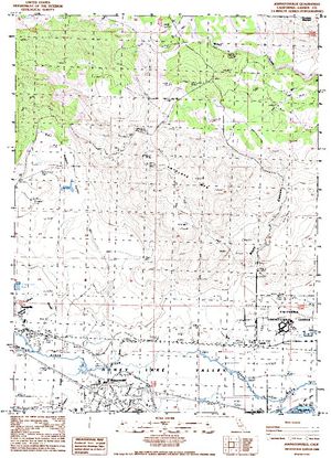Topographic map for Susan River, California