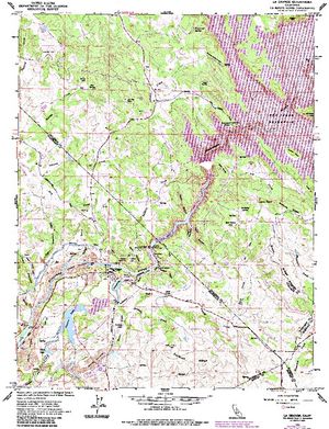 Topographic map for Don Pedro Reservoir, California