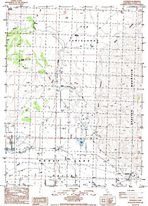 Topographic map for Susan River, California