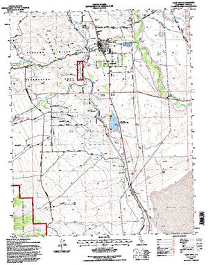 Topographic map for Owens River, California