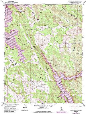 Topographic map for Don Pedro Reservoir, California