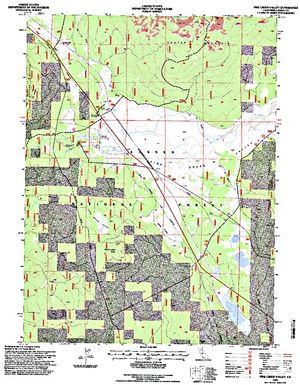 Topographic map for Susan River, California