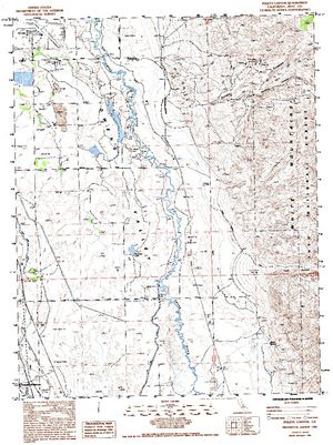 Topographic map for Owens River, California