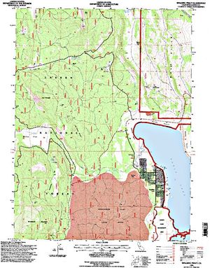 Topographic map for Eagle Lake, California
