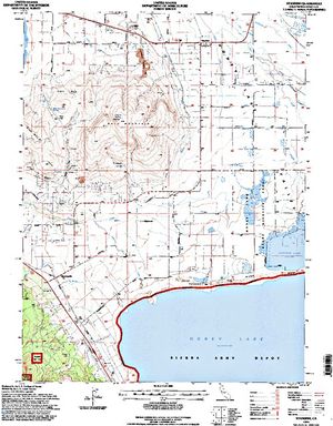 Topographic map for Susan River, California