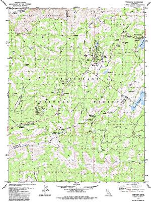 Topographic map for Lake Alpine, California