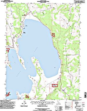 Topographic map for Eagle Lake, California