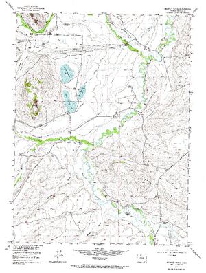 Topographic map for North Delaney Lake, Colorado