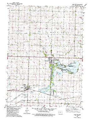 Topographic map for Black Hawk Lake, Iowa