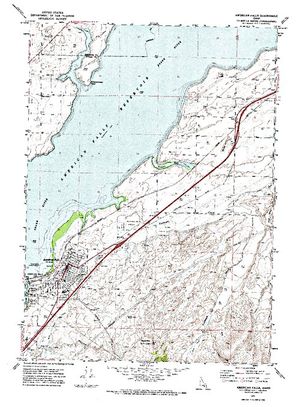 Topographic map for Snake River, Idaho