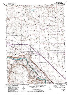 Topographic map for Snake River, Idaho