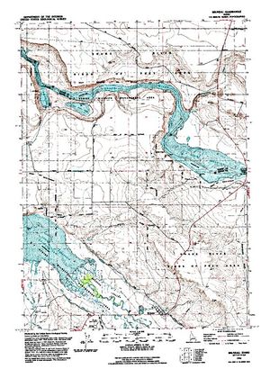 Topographic map for Snake River, Idaho