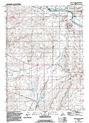 Topographic map for Snake River, Idaho