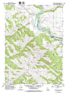 Topographic map for Snake River, Idaho