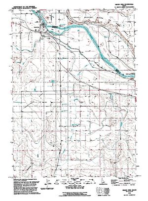 Topographic map for Snake River, Idaho