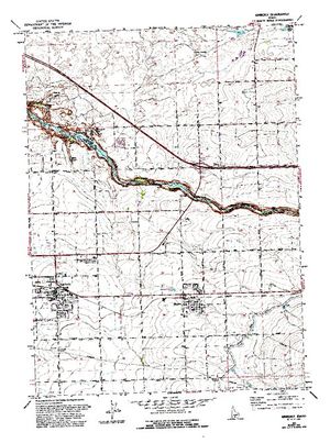 Topographic map for Snake River, Idaho