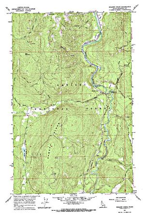 Topographic map for Moyie River, British Columbia