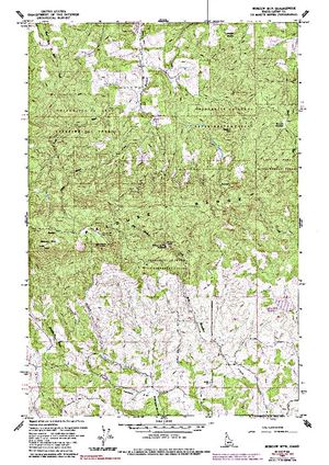 Topographic map for Spring Valley Reservoir, Idaho