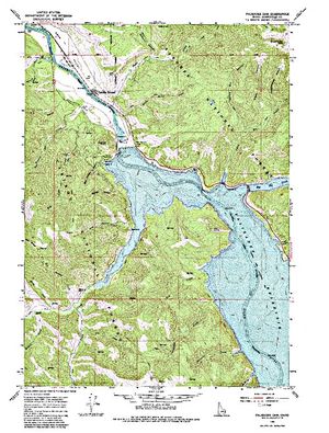 Topographic map for Snake River, Idaho