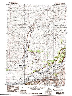 Topographic map for Snake River, Idaho